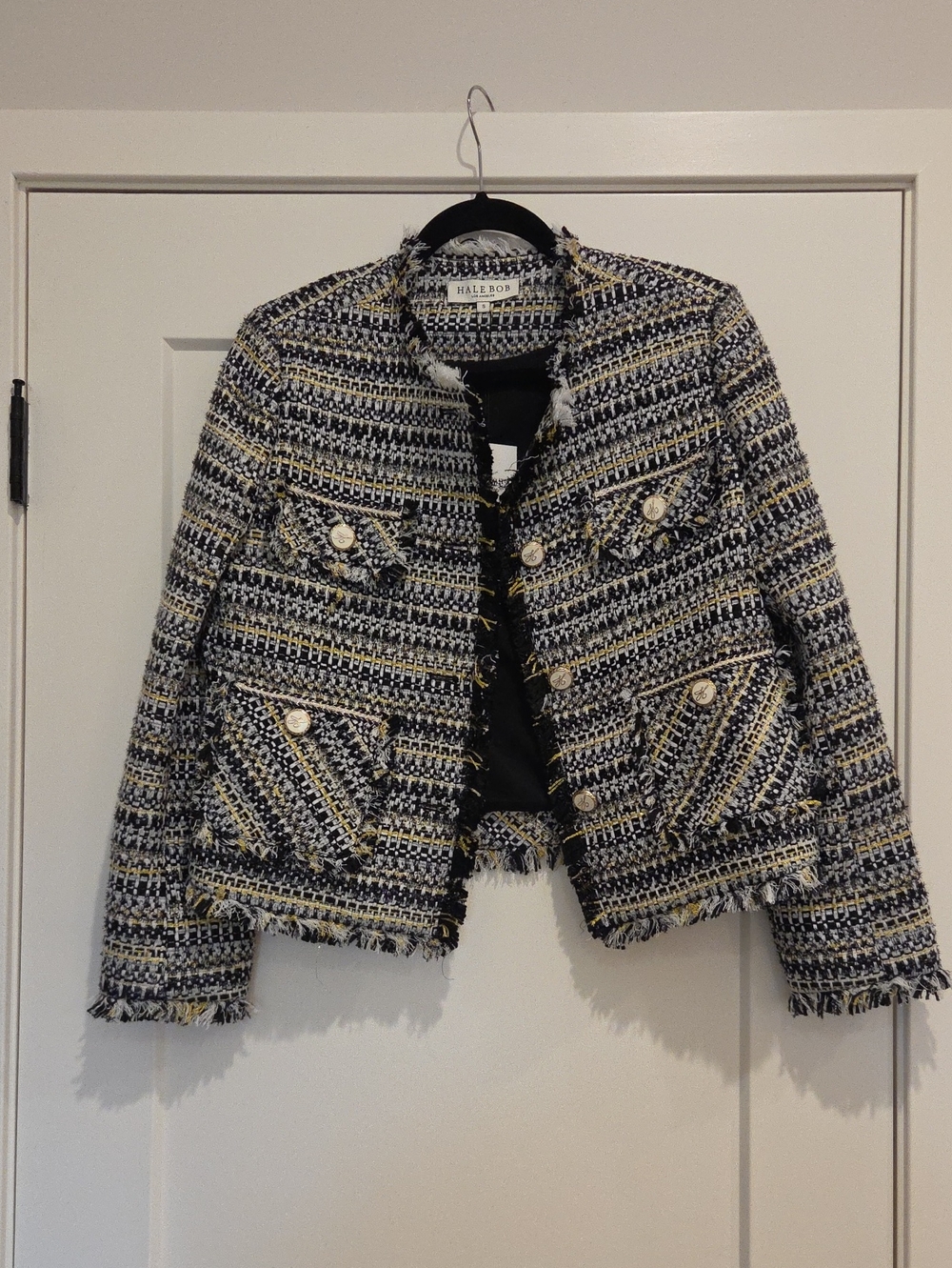 Hale Bob Nyomi Boucle Tweed Jacket